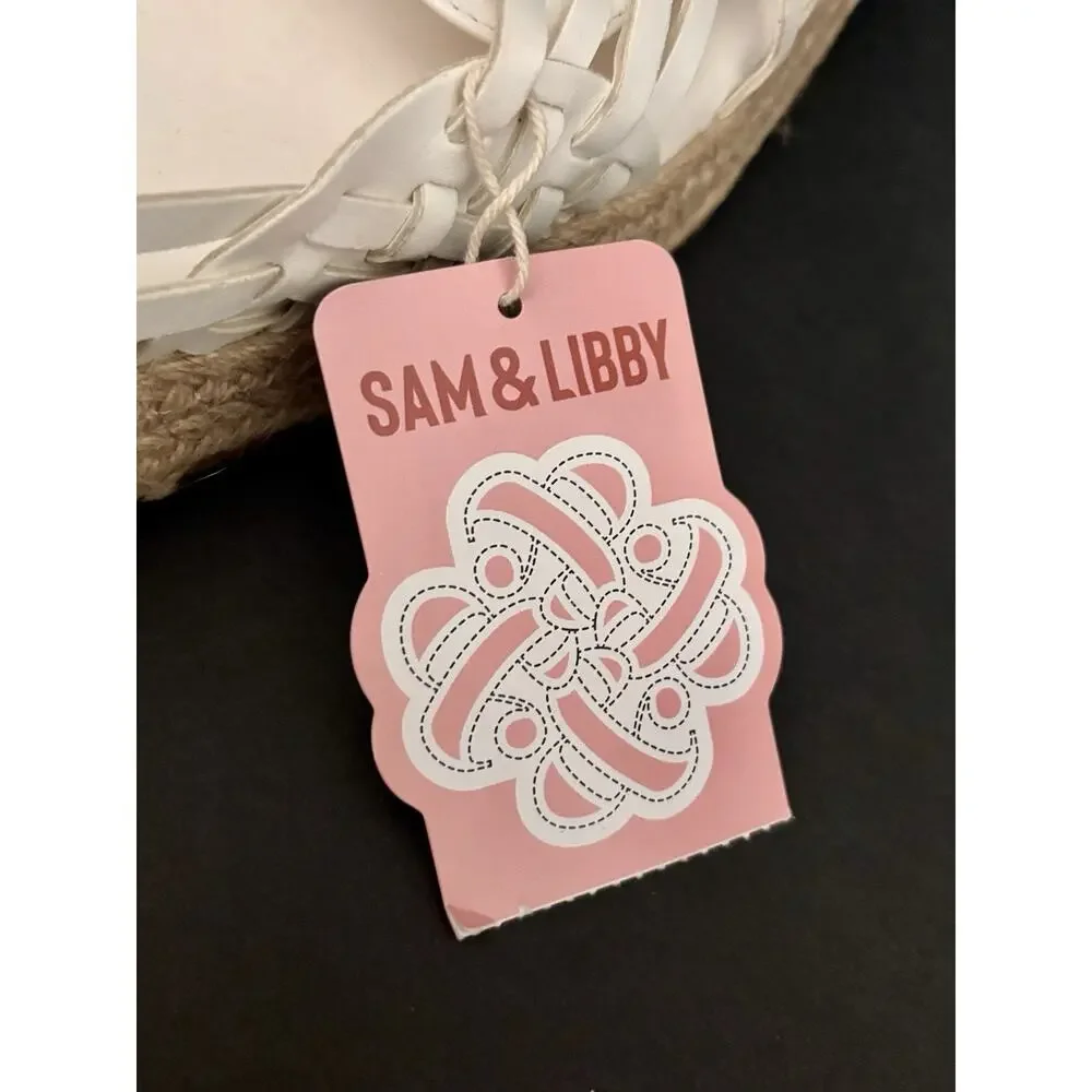 NWT Sam & Libby Women’s Asha Espadrille White 9